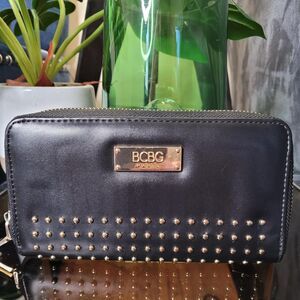 Bcbg Women's Black and Gold Wallet-purses